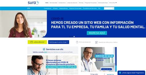 como ingresar a una cita virtual sura|Servicios en línea